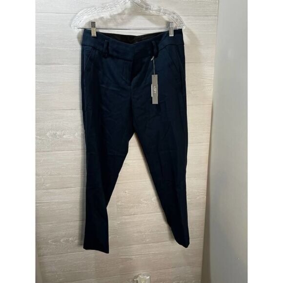 Ann Taylor Loft Womens Navy Ankle Pants Slim Fit Size 4 - Picture 2 of 5